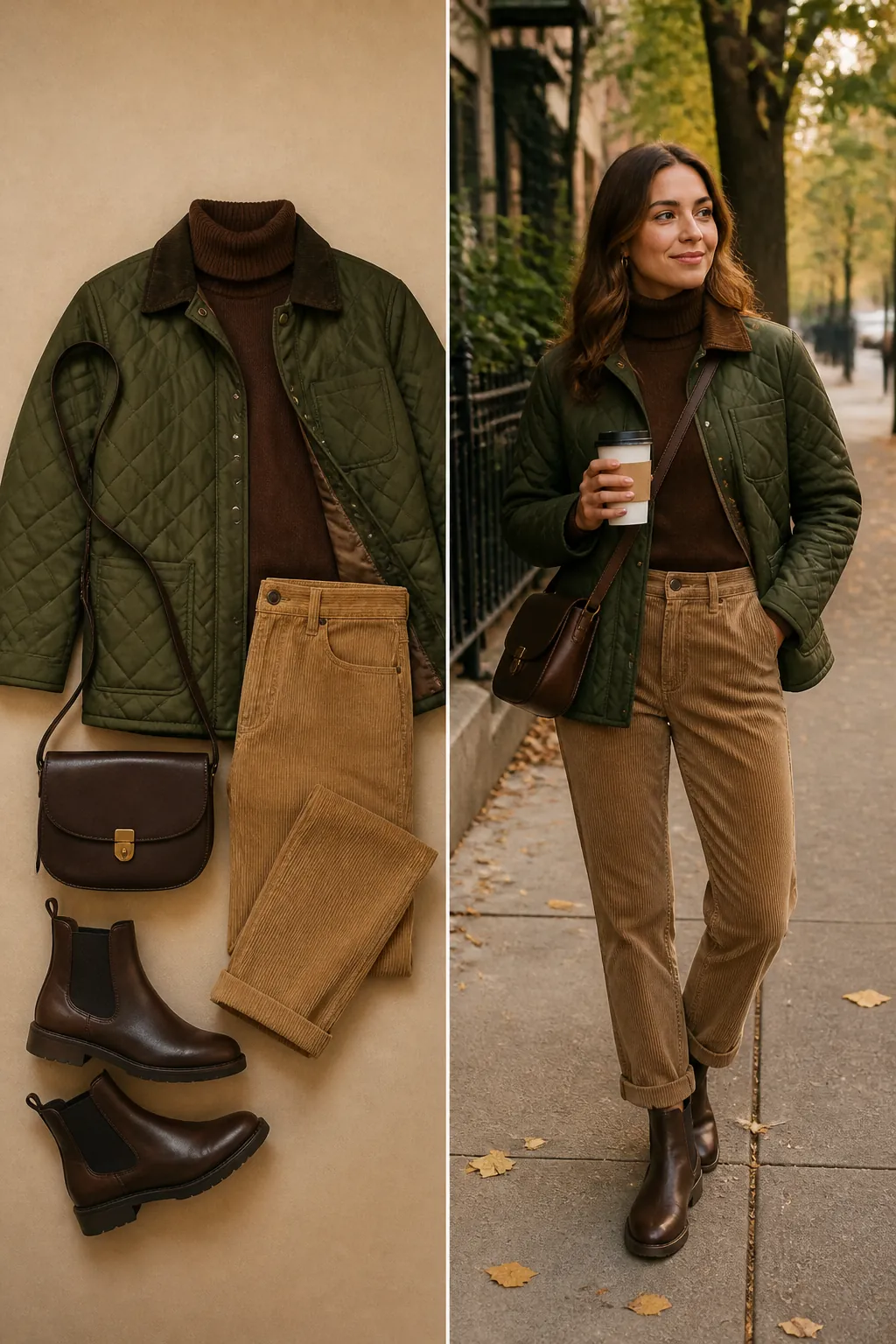 Quilted barn jacket heritage fall outfit